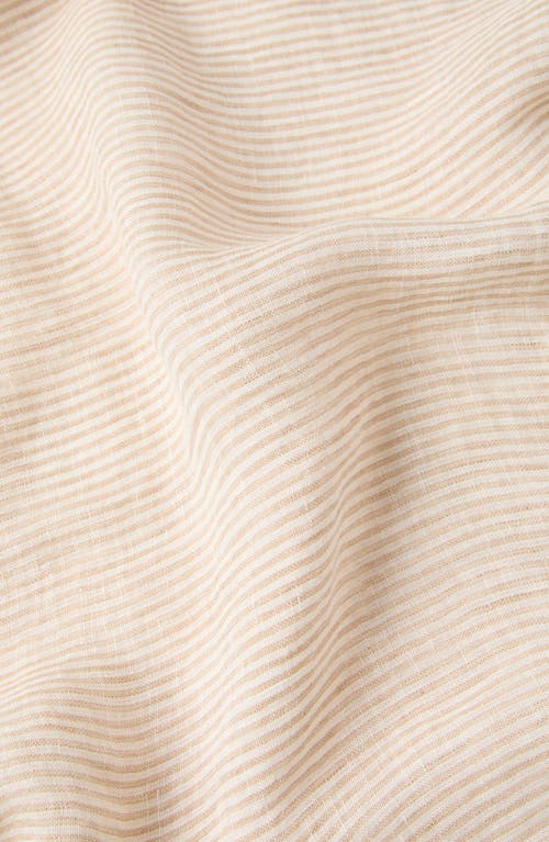 Brunello Cucinelli Linen Scarf In Beige