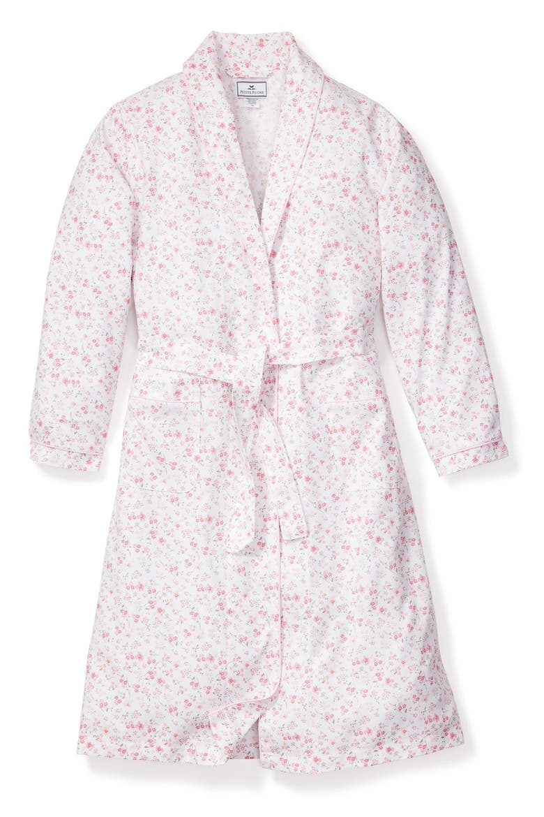 Kids' Dorset Floral Robe, Main, color, WHITE/ PINK