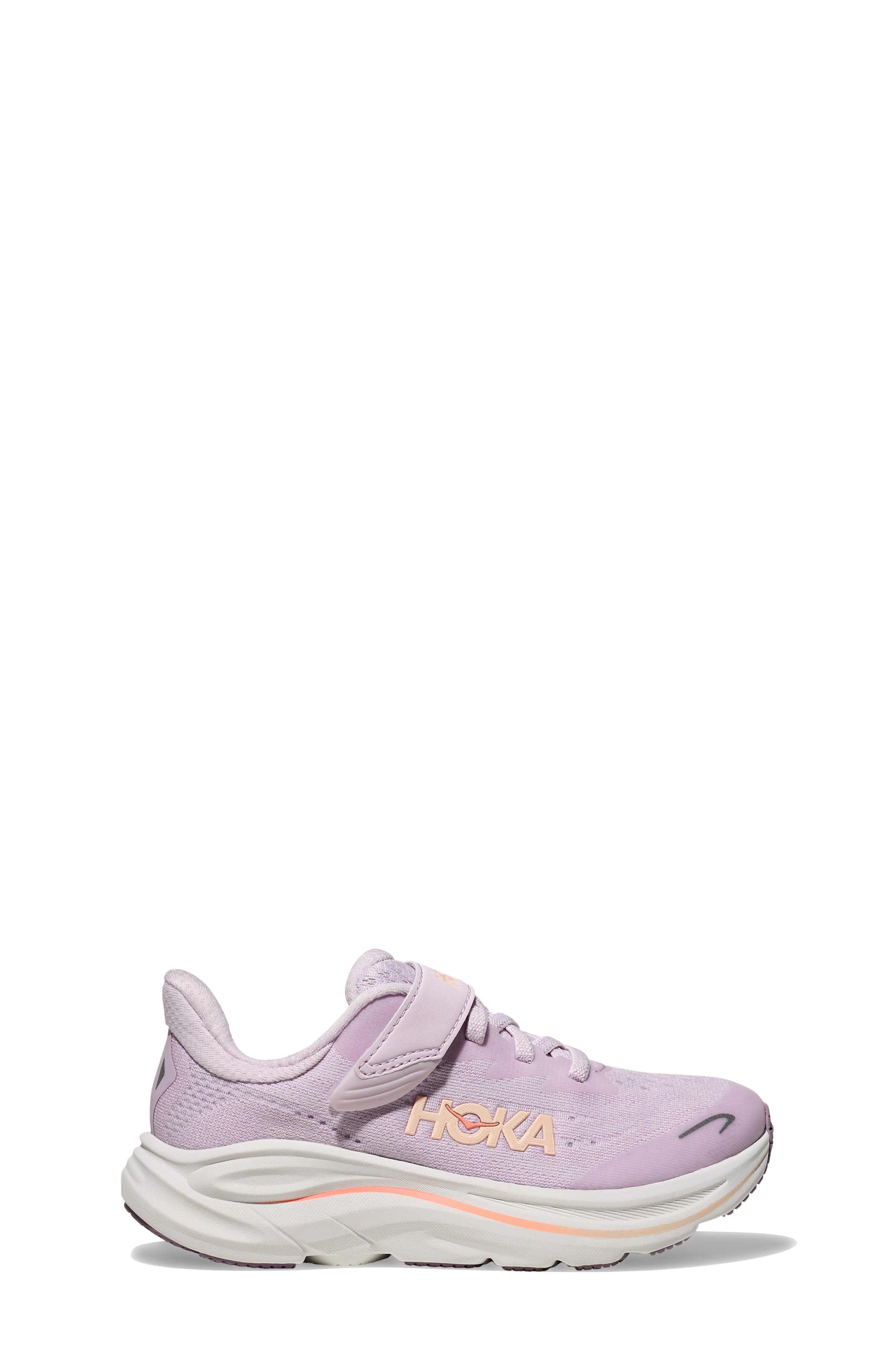 Kids' Clifton 10 Running Sneaker, Alternate, color, LILAC CREAM / TANGERINE GLOW