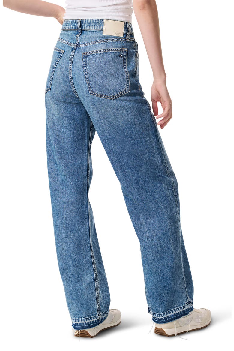 Featherweight Release Hem Mid Rise Wide Leg Jeans, Alternate, color, ORIAN