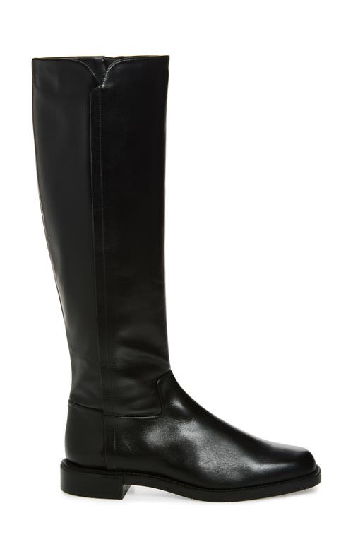 Stuart Weitzman Leather Knee-high Riding Boot In Black
