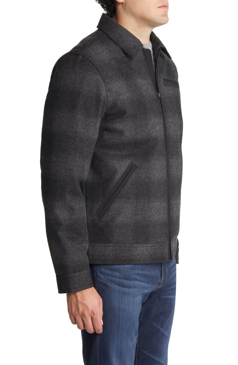 Pendleton Ombré Plaid Wool Blend Jacket, Alternate, color, 