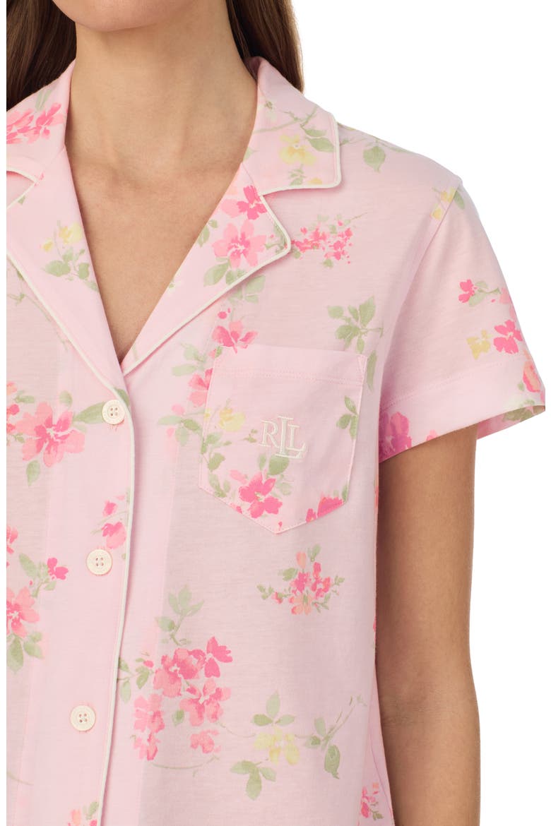 Print Short Pajamas, Alternate, color, PINK PRINT