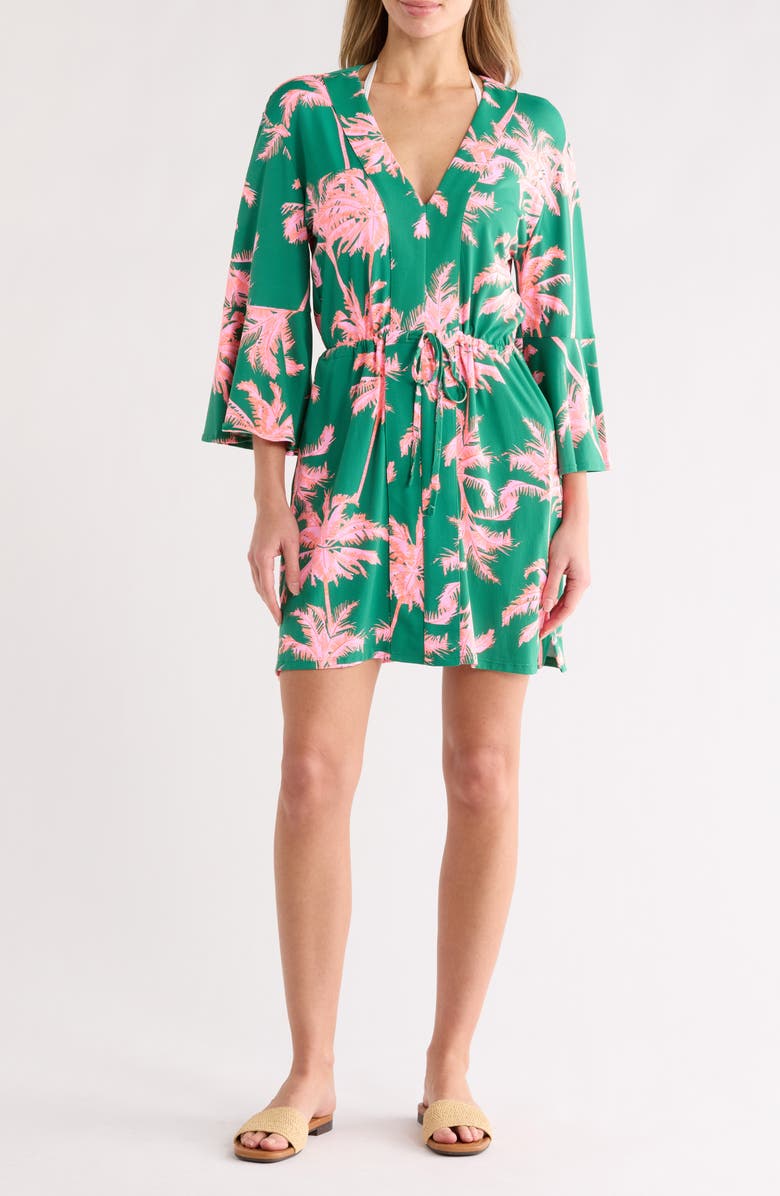 Maaji Enjoyable Cover-Up Caftan, Main, color, Green