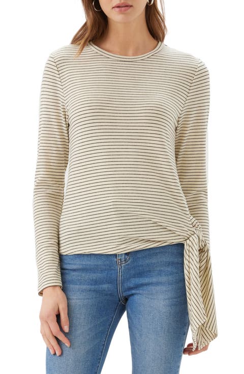 Stripe Side Tie Top