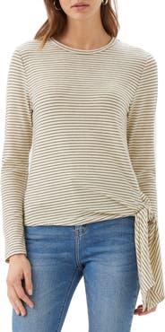 Karen Kane Stripe Side Tie Top