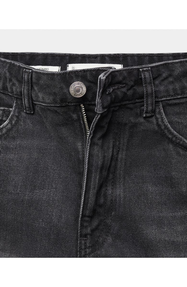 MANGO High Waist Mom Fit Denim Shorts, Alternate, color,