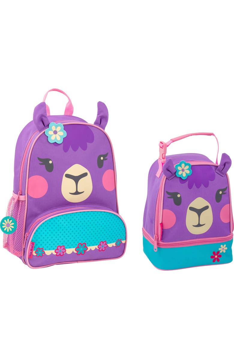 Stephen Joseph Llama Sidekick Backpack & Lunch Pal, Main, color,
