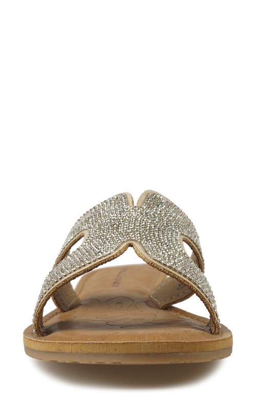 Shop Rock & Candy Rock And Candy Rhinestone Sandal In Beige Rhinestone