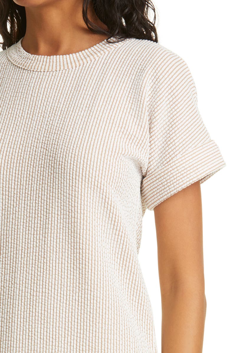 Club Monaco Textured Stripe Dress, Alternate, color, 