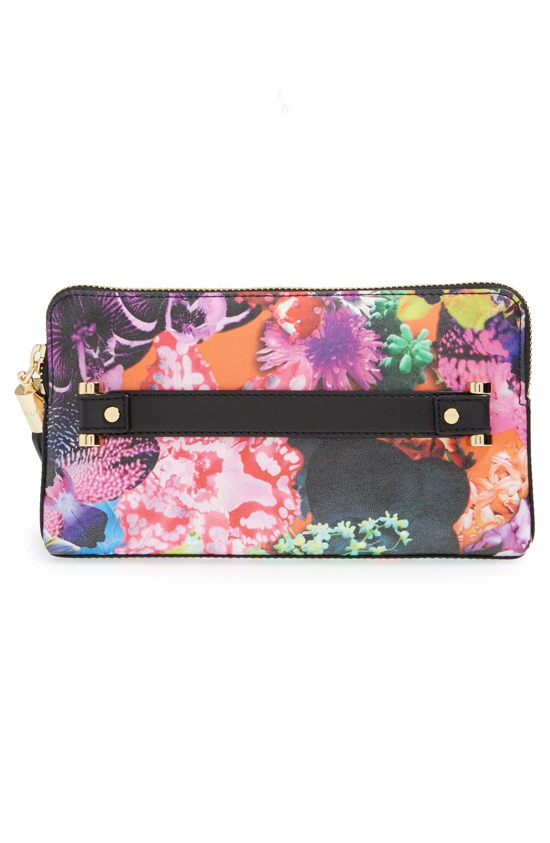 'Tropical Orchid' Clutch, Alternate, color, ORANGE MULTI