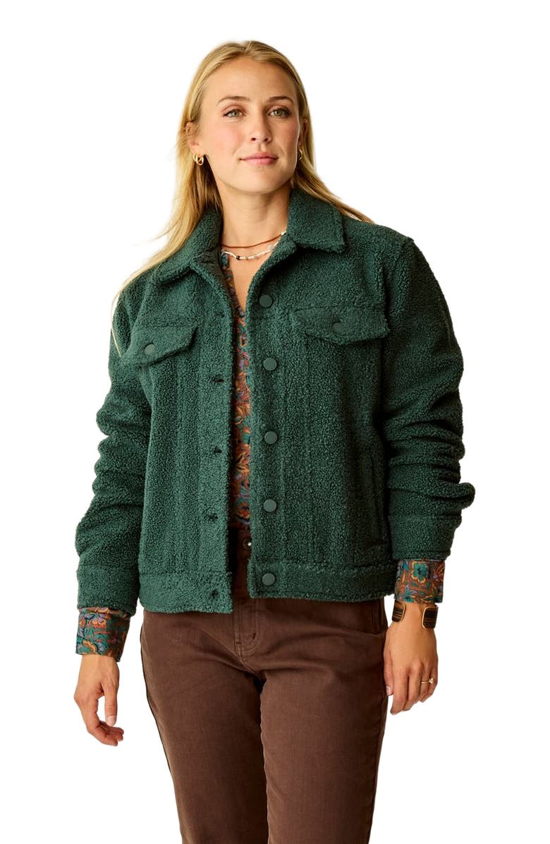 Carve Designs Rhea Boucle Trucker, Main, color, Pine