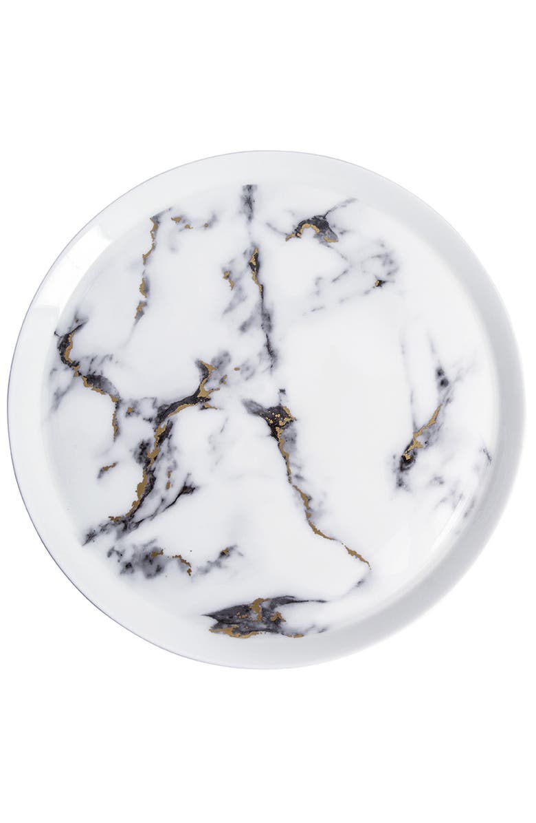 Prouna Marble Venice Fog Charger Plate, Main, color, White