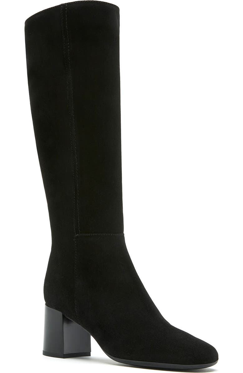 La Canadienne Kammie City Dry<sup>™</sup> Knee High Boot, Main, color, Black Suede