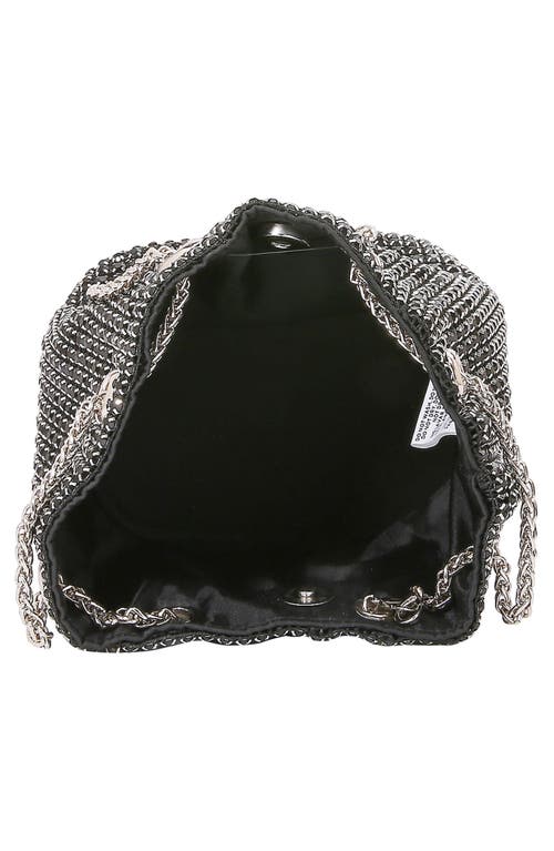 Berness Rhinestone Bucket Bag In Black