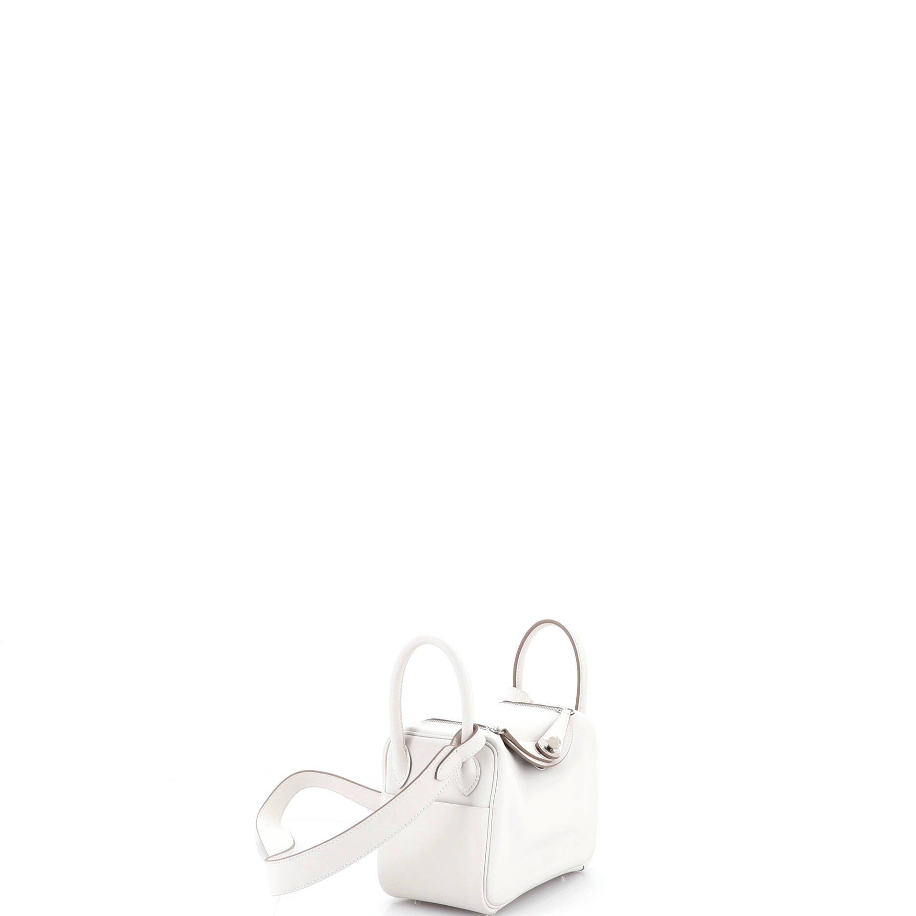 Pre-Owned Hermes Lindy Bag Verso Swift Mini, Alternate, color, Verso Gris Pale/Gris Meyer