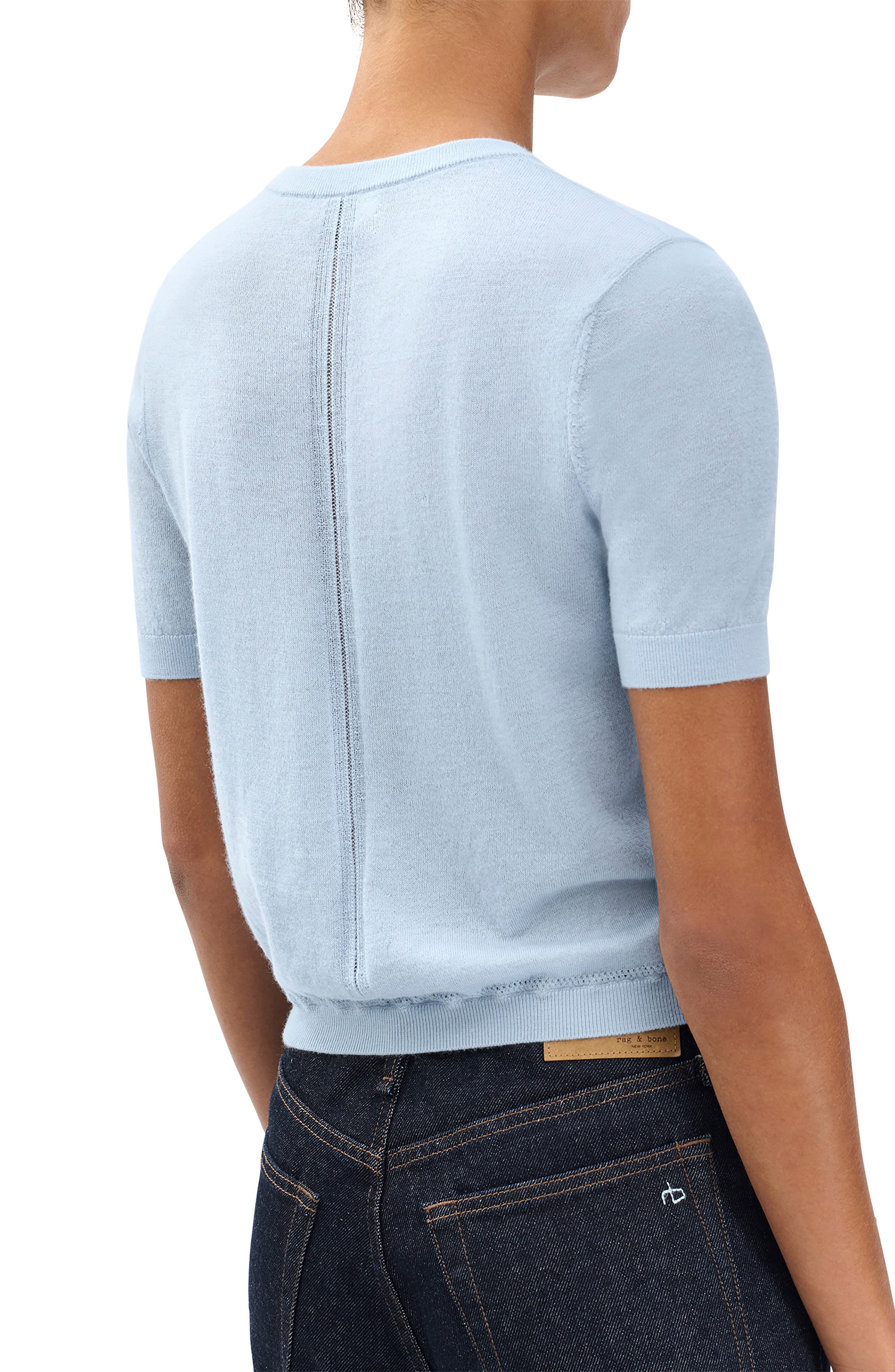 Adeline Short Sleeve Cashmere Sweater - image 2