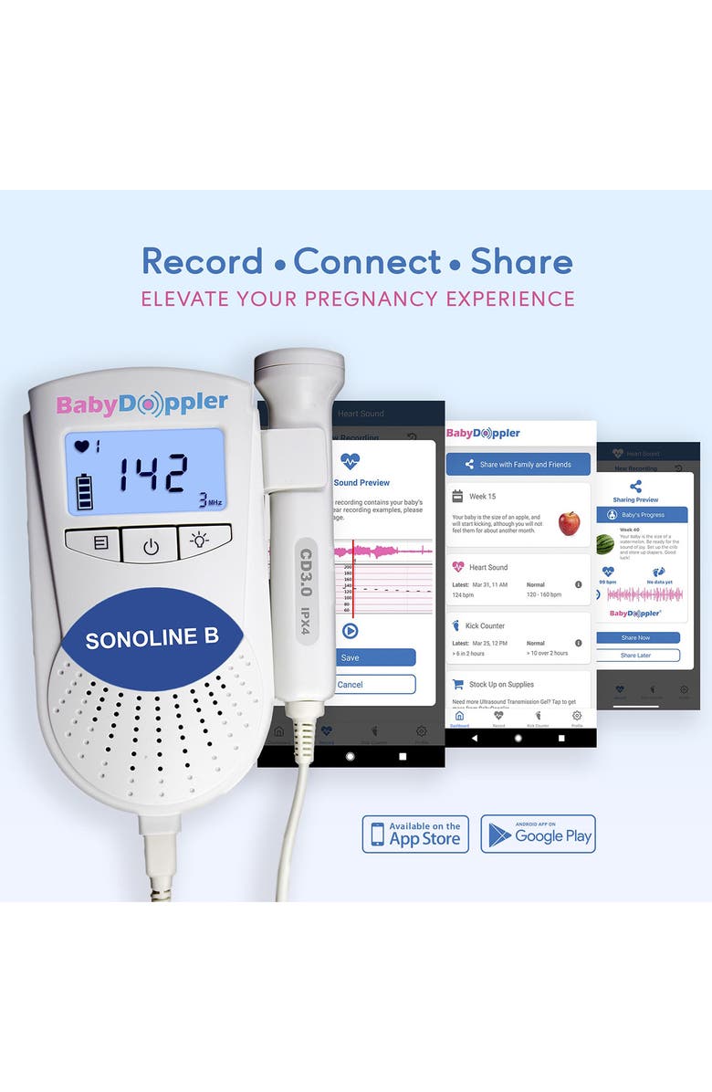 DAGAMMA Sonoline B Fetal Doppler - Pink, Alternate, color,