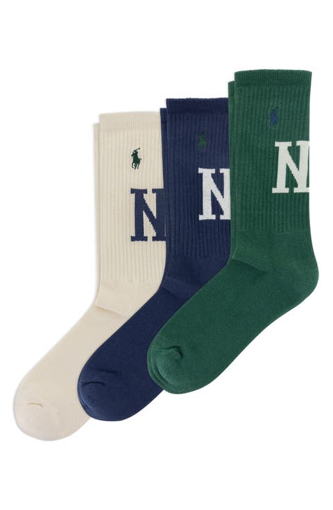 Assorted 3-Pack NY Crew Socks