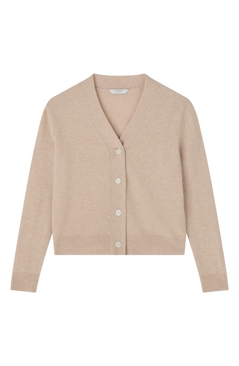 LK Bennett Mara V-Neck Cotton Cardigan, Alternate, color, 