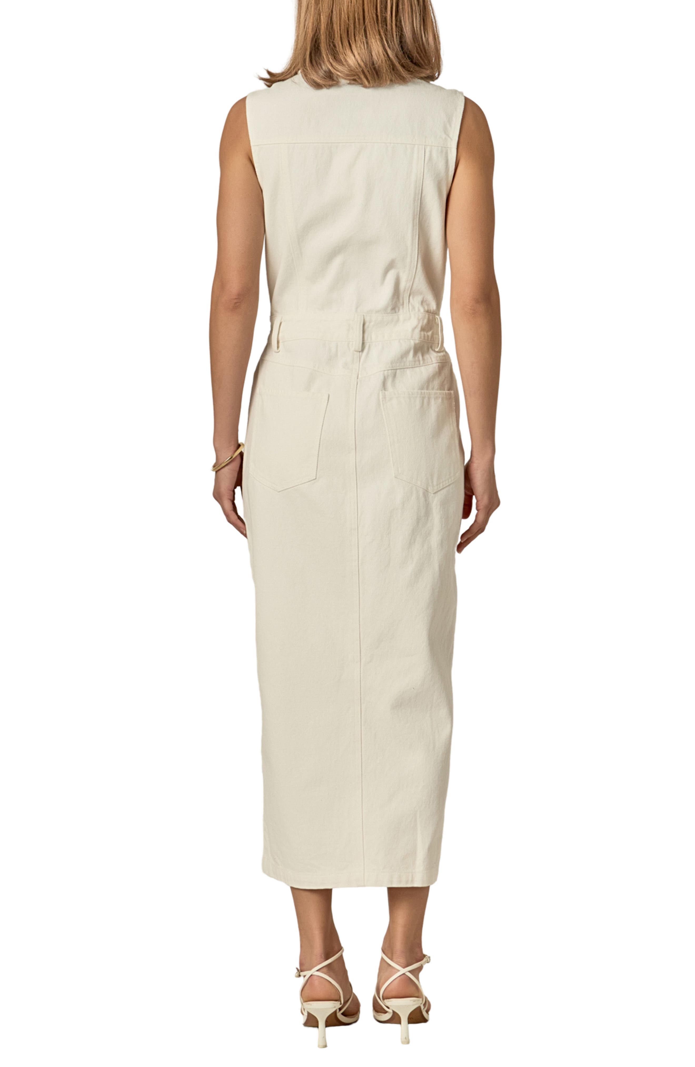 Sleeveless Denim Maxi Dress - image 4