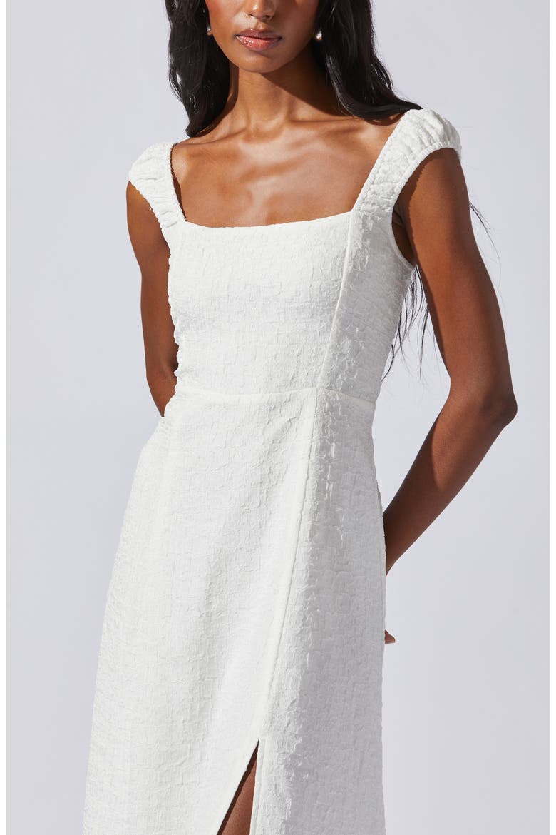 Crinkle Maxi Dress, Alternate, color, CREAM