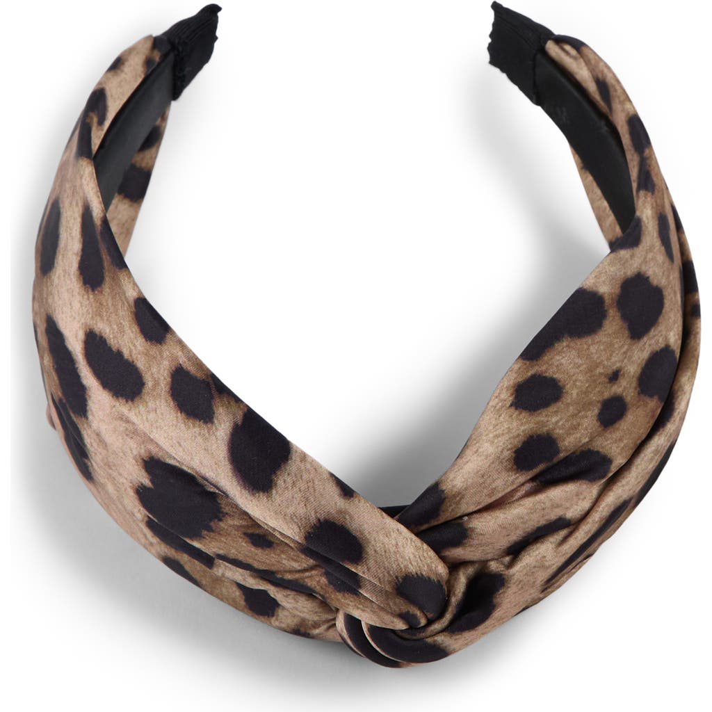 Eugenia Kim Trish Knotted Headband In Camel