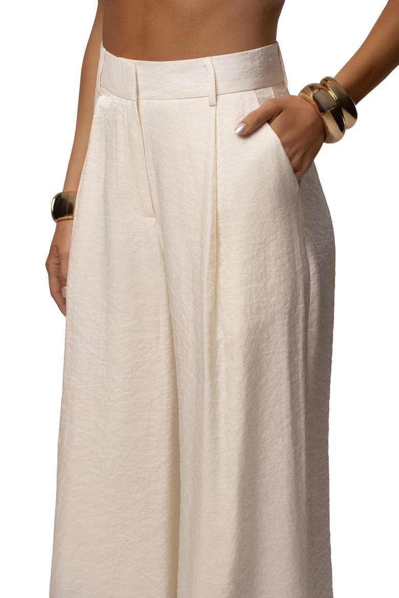 Monaco Wide Leg Pant, Alternate, color, Ivory