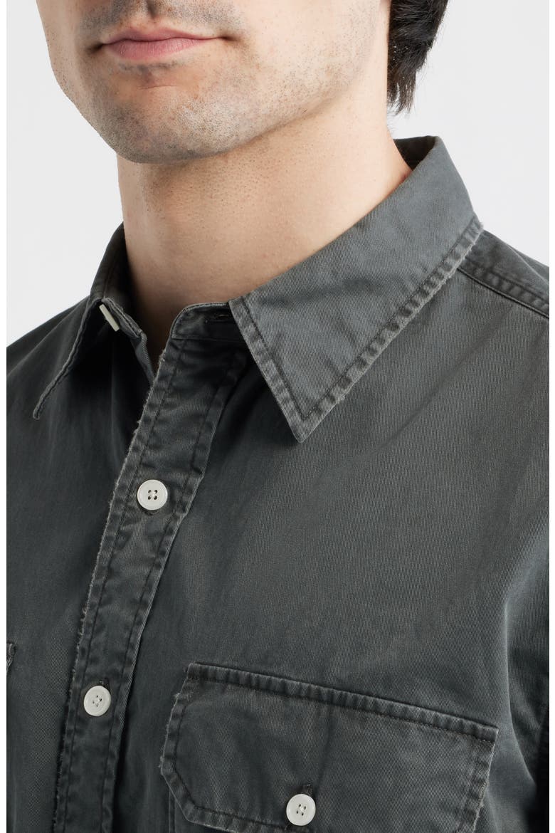 Blueprint Short Sleeve Button-Up Work Shirt, Alternate, color, WASHED BLACK
