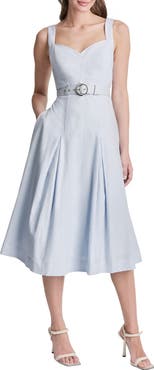 DKNY Strapless Midi Dress