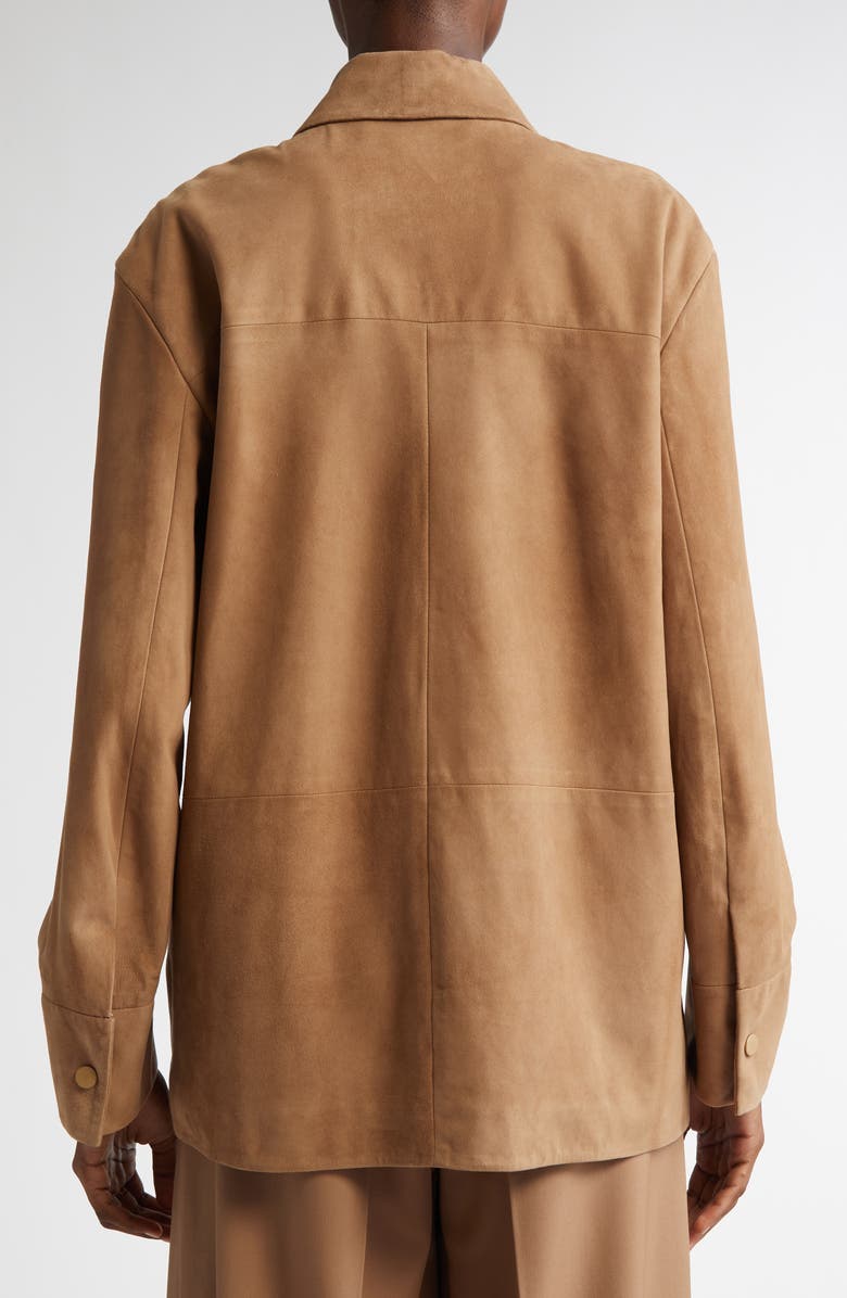 Max Mara Fresia Suede Shirt Jacket, Alternate, color, 