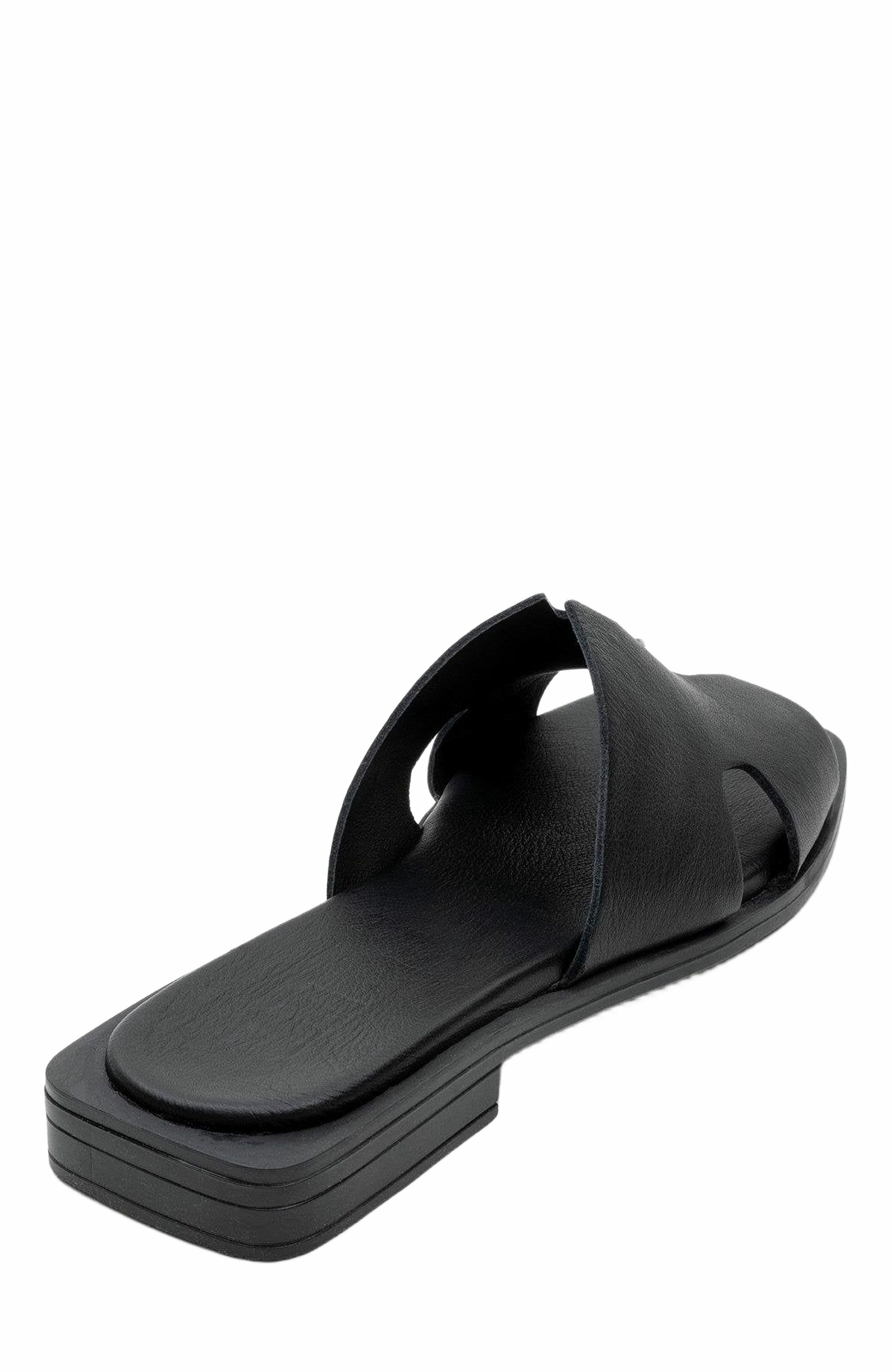 Forever & Always Shoes Jez Leather Slide Sandal, Alternate, color, 
