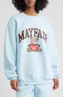 THE MAYFAIR GROUP Bear Fleece Graphic Sweatshirt