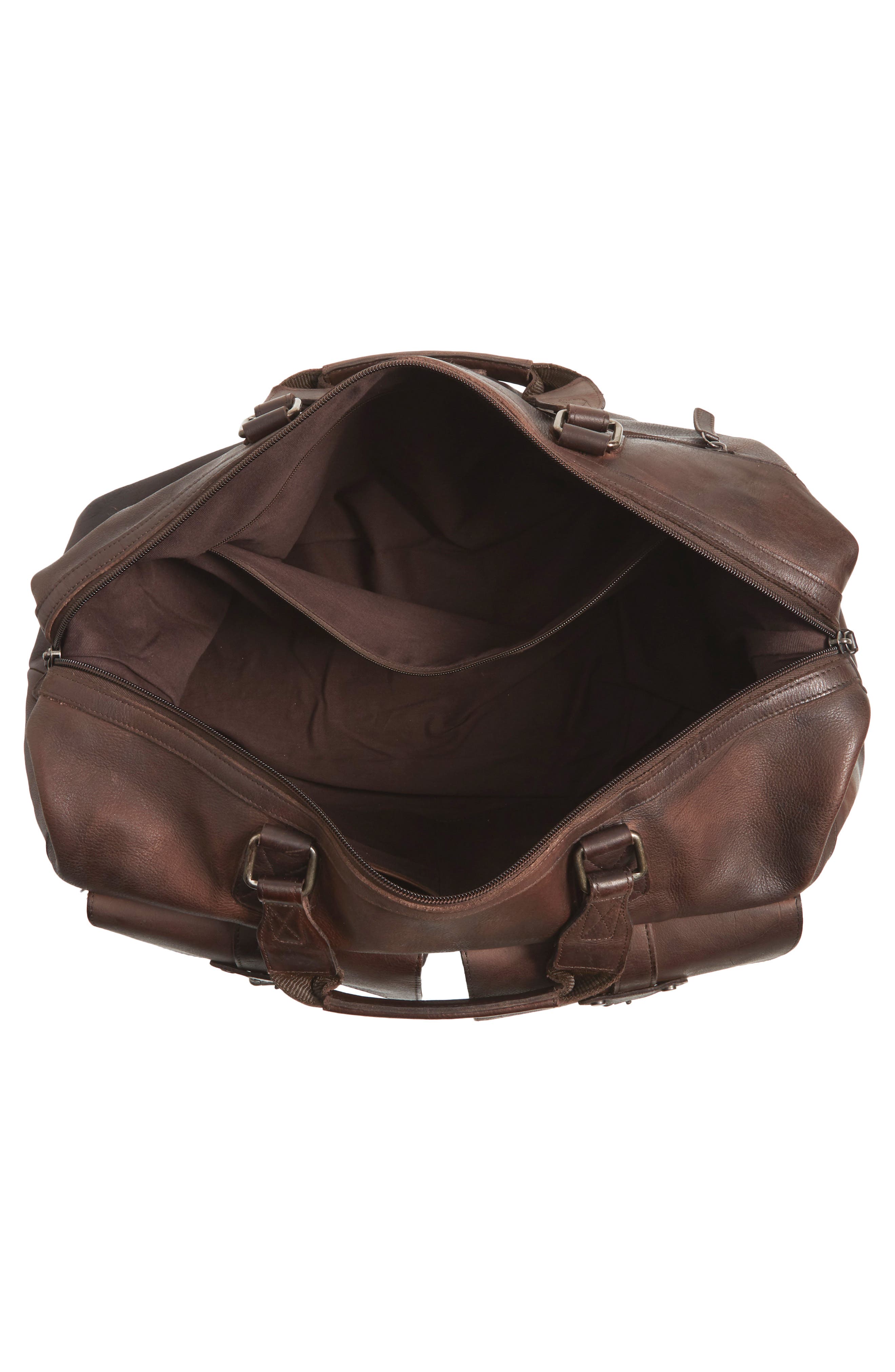 Bosca Vintage Duffle Bag, Alternate, color, Dark Brown