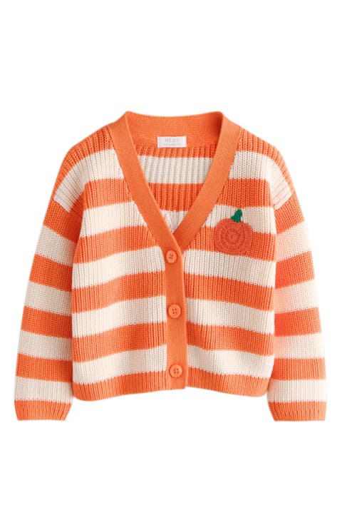 Kids' Pumpkin Club Cotton Knit Cardigan