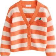 NEXT Kids' Pumpkin Club Cotton Knit Cardigan