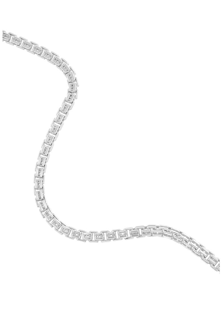 Box Chain Bracelet, Alternate, color, SILVER
