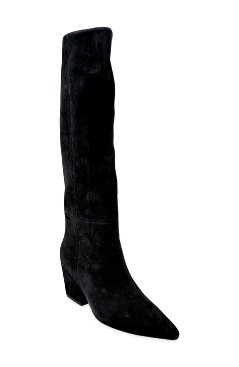 Zelena Faux Suede Knee High Boot