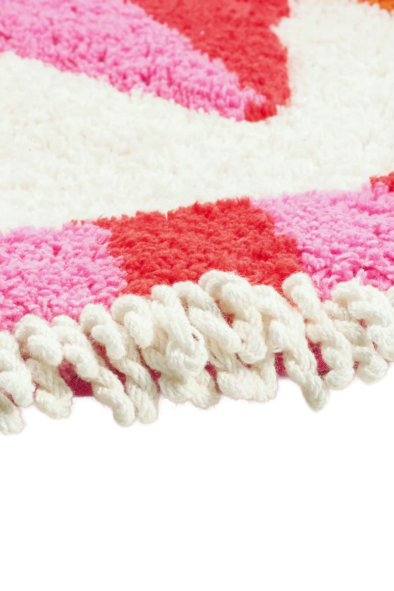 Punjab 100% Cotton Bath Mat 28 In Eye, Alternate, color, Pink