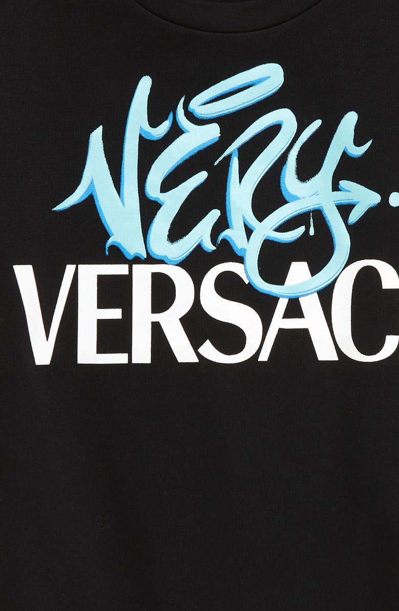 Versace Kids' Very Versace Logo Graphic T-Shirt, Alternate, color,