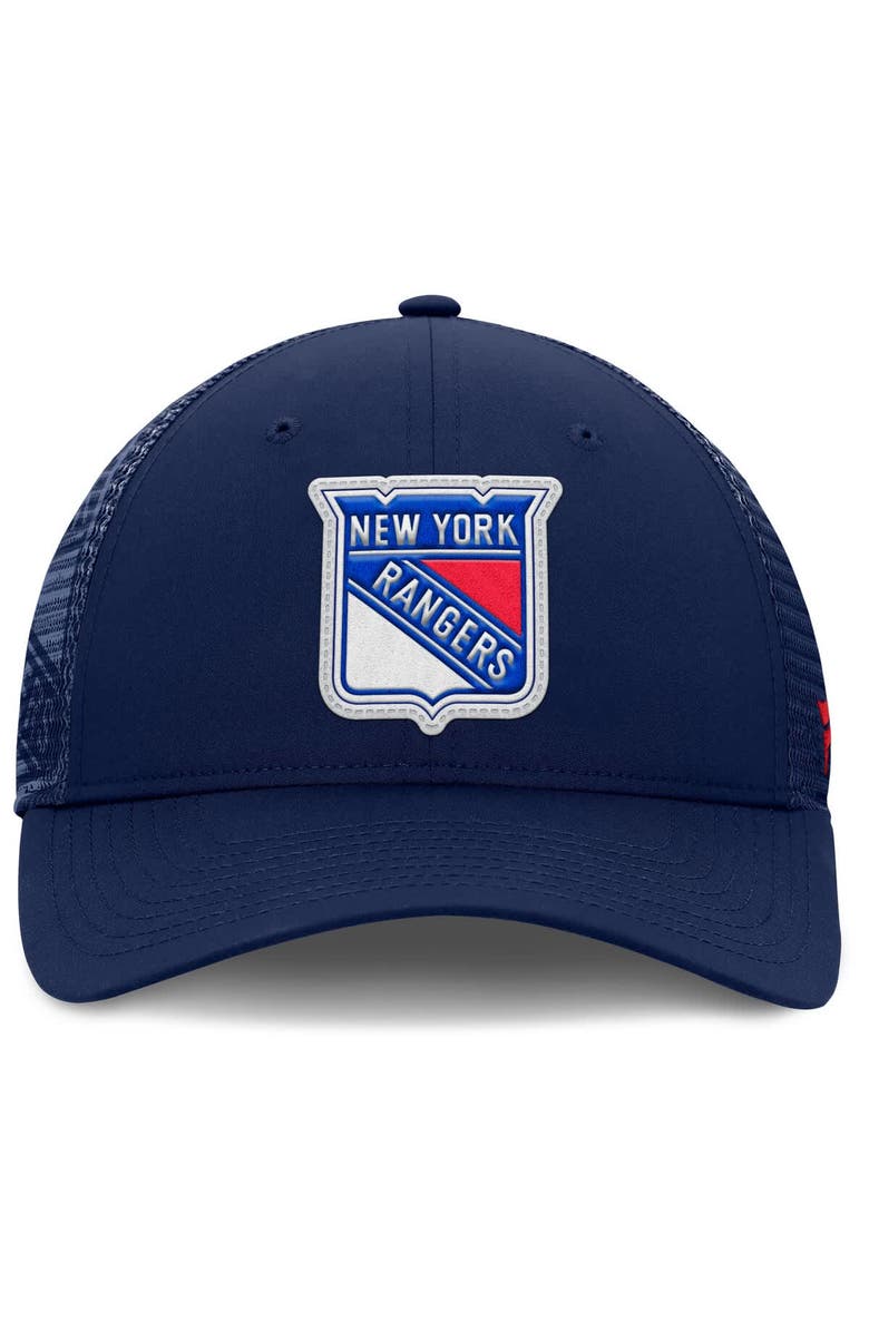 FANATICS Men's Fanatics Navy New York Rangers Authentic Pro Home Ice Trucker Adjustable Hat, Alternate, color, Navy