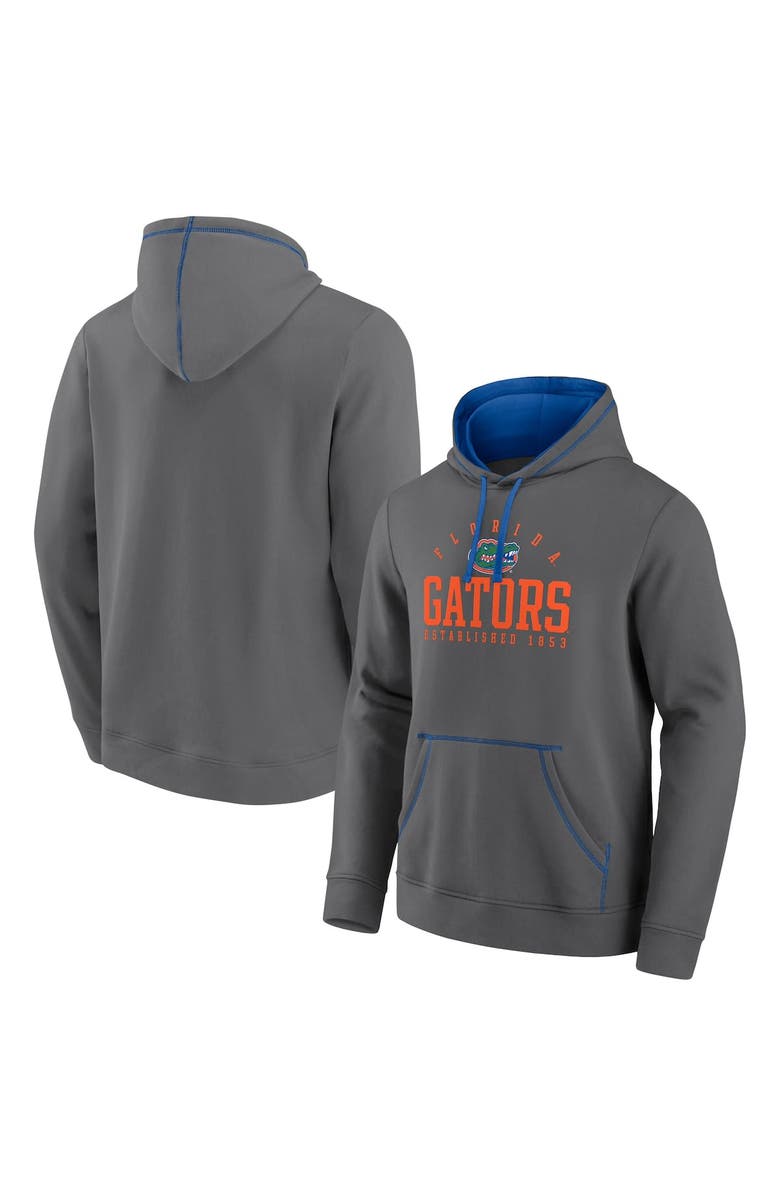 FANATICS Men's Fanatics Gray Florida Gators Toppler Fleece Pullover Hoodie, Main, color, 