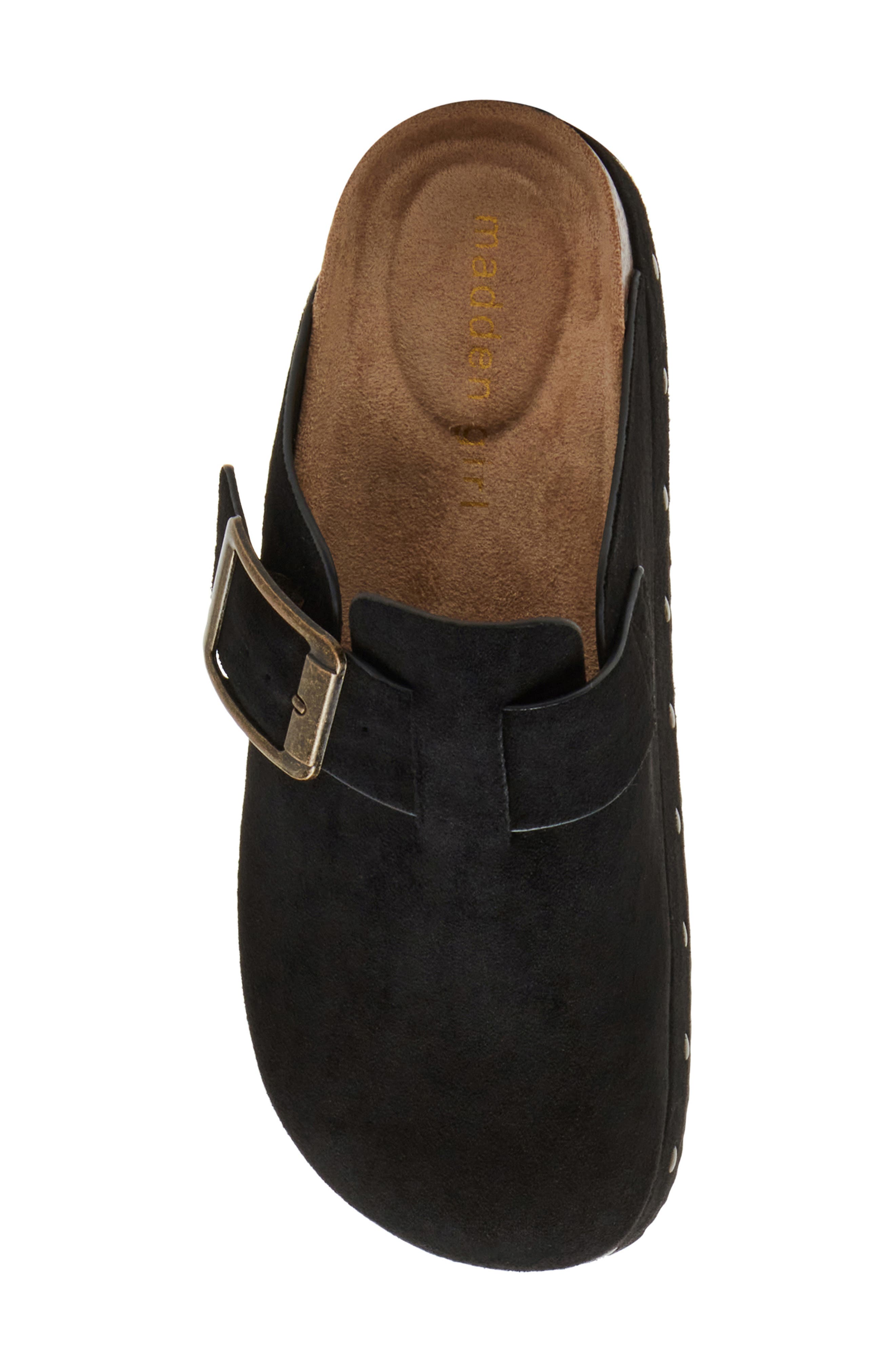 Madden Girl Luna Mule, Alternate, color, Black Fab