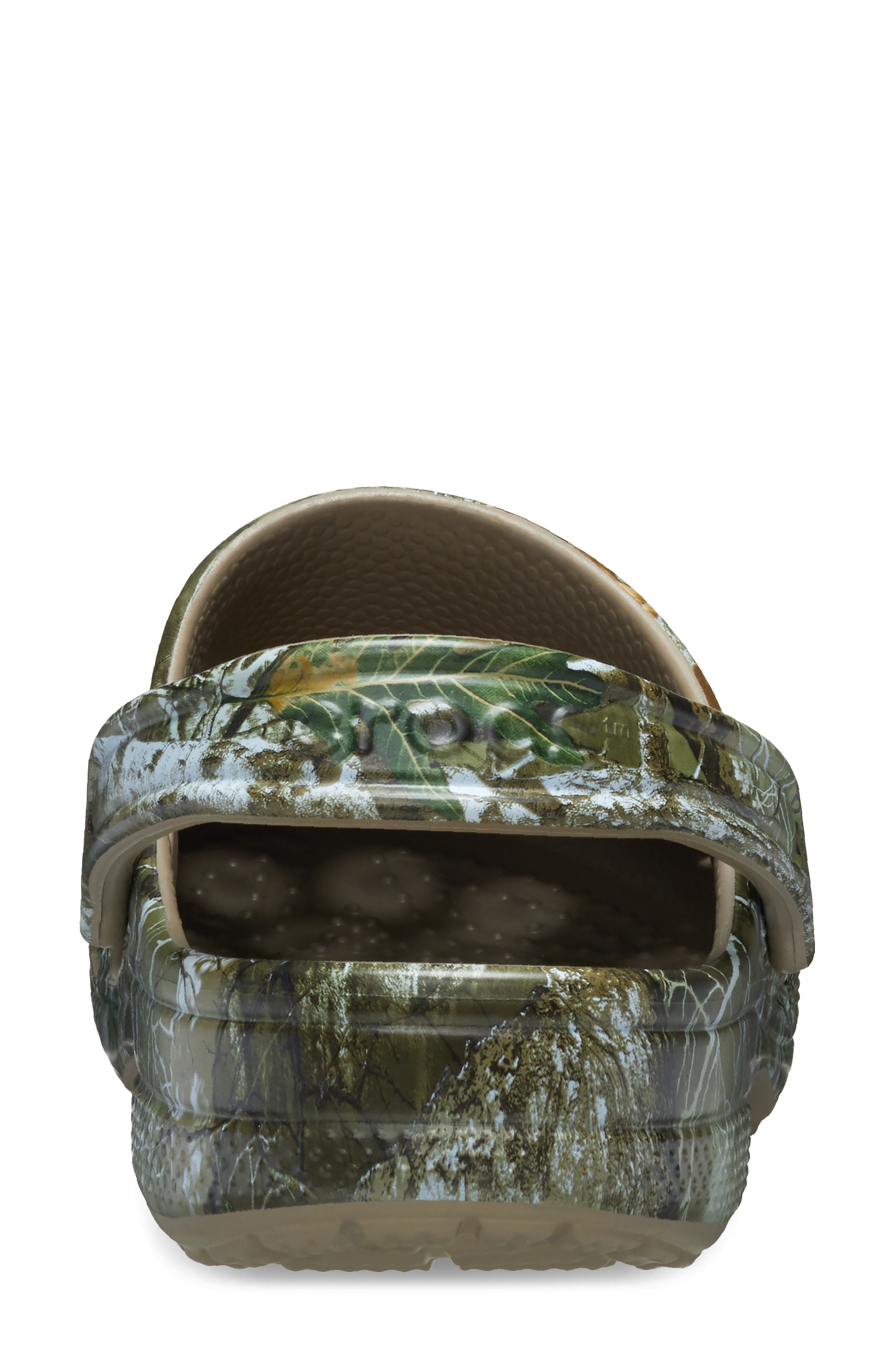 CROCS Gender Inclusive Realtree Edge Camo Baya Clog, Alternate, color, Dark Green Multi