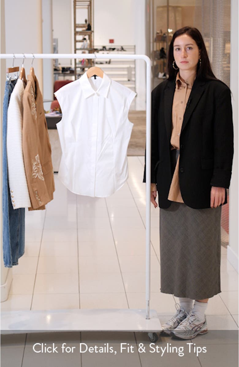 Cap Sleeve Button-Up Shirt, sales video thumbnail