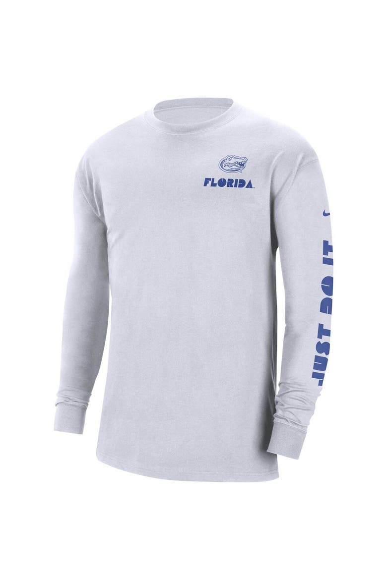 Men's Nike White Florida Gators Heritage Max 90 Long Sleeve T-Shirt, Alternate, color, White