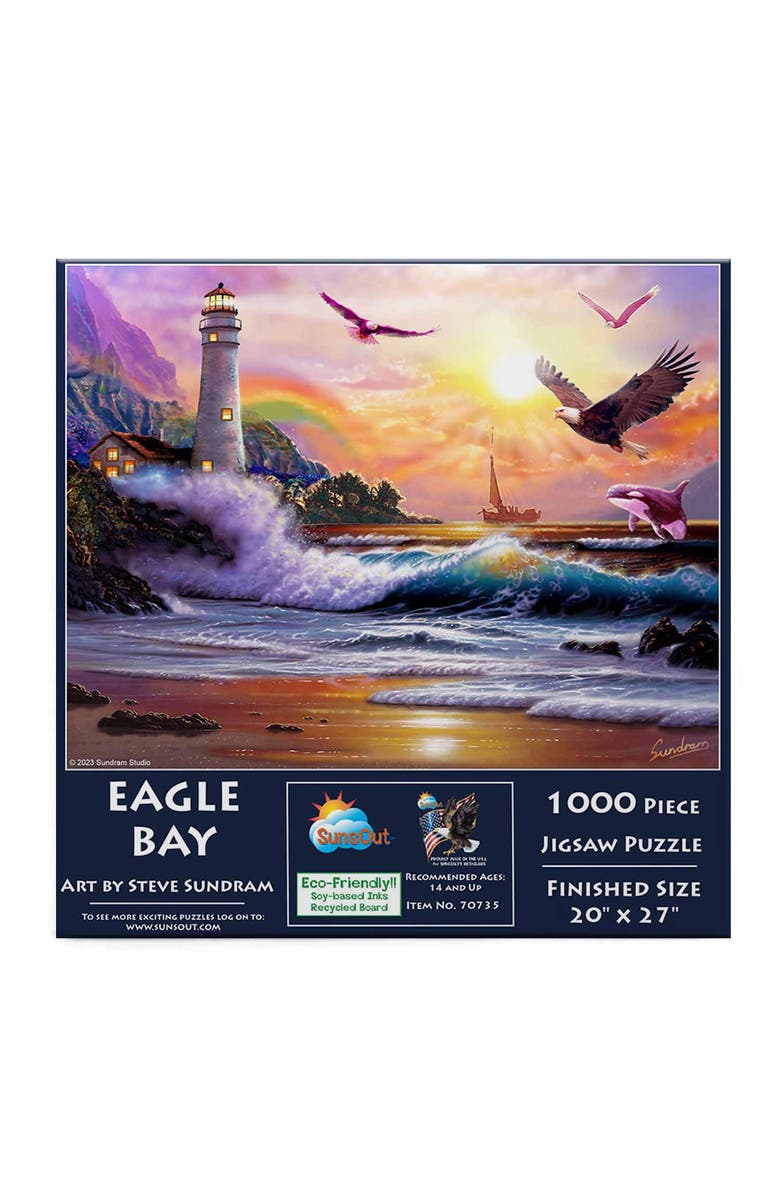 Sunsout Eagle Bay 1000 piece Jigsaw Puzzle for Adults, Alternate, color, Multicolor