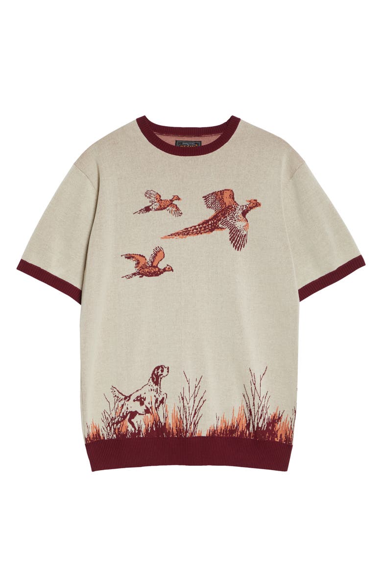 BEAMS Jacquard Knit T-Shirt, Alternate, color, 