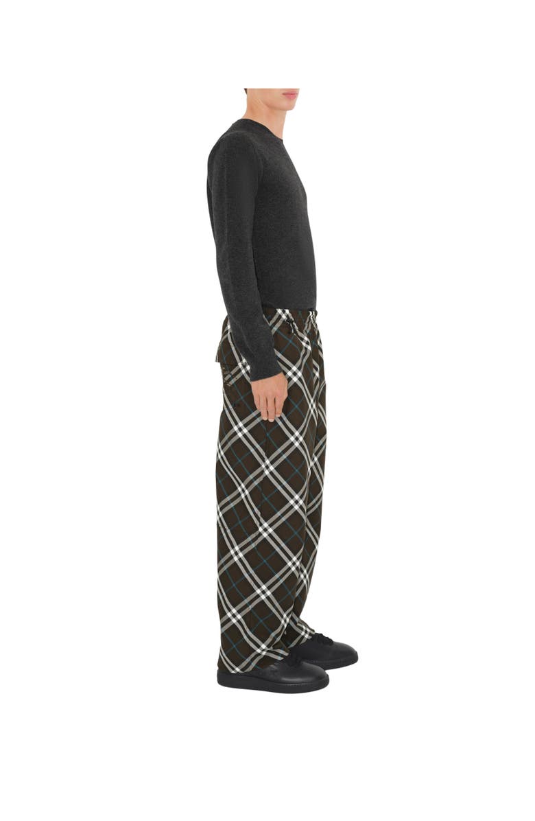 Burberry Check Twill Trousers, Alternate, color, 