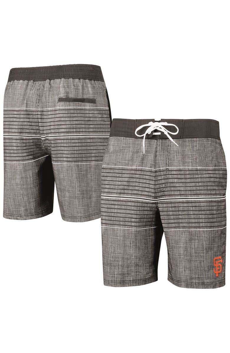 G-III SPORTS BY CARL BANKS Men's G-III Sports by Carl Banks Charcoal San Francisco Giants Horizon Volley Swim Trunks, Main, color,